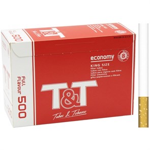 Сигаретные гильзы T&T 8*15мм 1000шт ( 2 упаковки по 500шт )