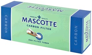 Сигаретные гильзы MASCOTTE CARBON FILTER угольный фильтр 200 шт